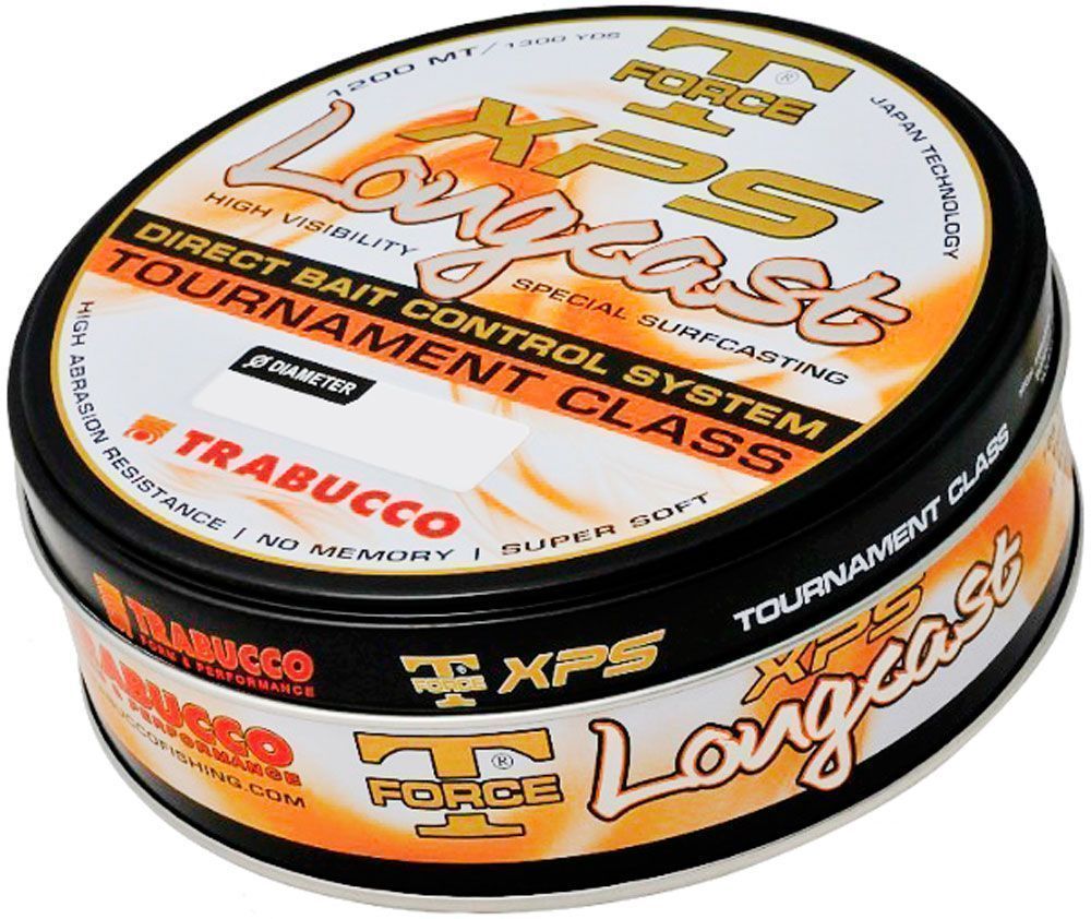 Леска Trabucco T-Force XPS Long Cast Fluo 1200 м Оранжевая купить